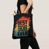 TOTE BAG MEILLEUR ENSEIGNANT JAMAIS (De près)