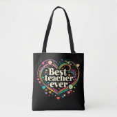 Tote Bag Meilleur enseignant jamais (Devant)