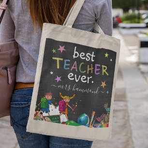 Tote Bag Meilleur Enseignant Jamais Cadeau d'appréciation