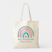 Tote Bag Meilleur Enseignant jamais - Cadeau d'appréciation (Dos)