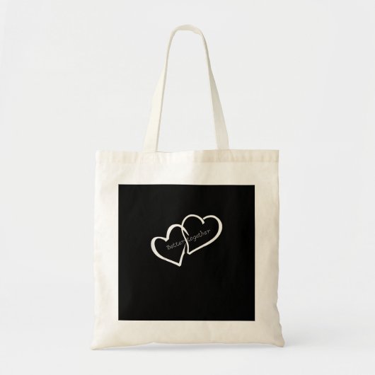 Tote Bag Meilleur ensemble Relation à distance Moderne (Devant)