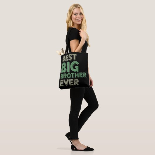 Tote Bag Meilleur Grand Frère Bro Jamais plus vieux frère f (Sur le modèle)
