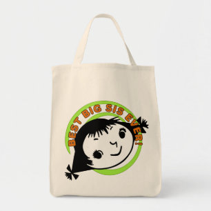 Tote Bag Meilleur Grand Sis Rétro