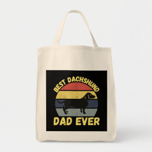 Tote Bag Meilleur papa dachshund jamais citer drôle