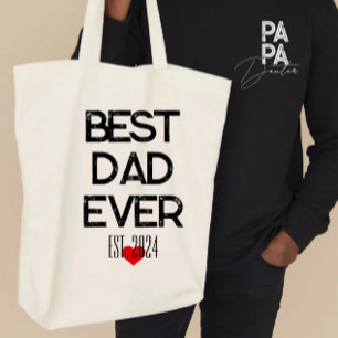 Tote Bag Meilleur papa Jour des pères cadeau tendance indiv