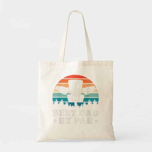 Tote Bag Meilleur Papa Par Par, Disk Golf (Devant)