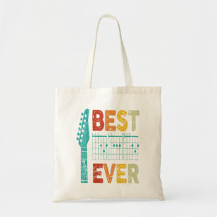 Tote Bag Meilleur père à la guitare de tous les temps accor