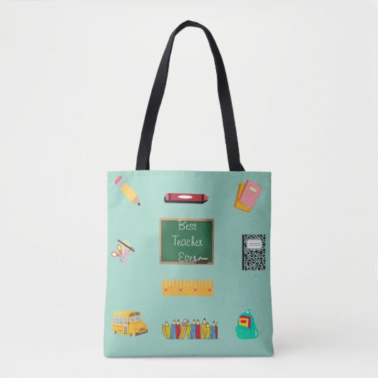 Tote Bag Meilleur Professeur de Tous les Temps (Devant)