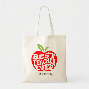 Tote Bag Meilleur Professeur Personnalisé
