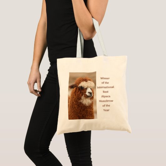 Tote Bag Meilleur Sourcil Uni d'Alpaca (Devant (produit))