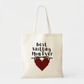 Tote Bag Meilleur Tricot maman jamais (Devant)