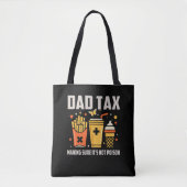 Tote Bag Meilleure conception de l'impôt papa pour les homm (Devant)