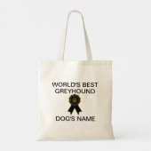 Tote Bag Meilleure conception Greyhound sur mesure (Dos)