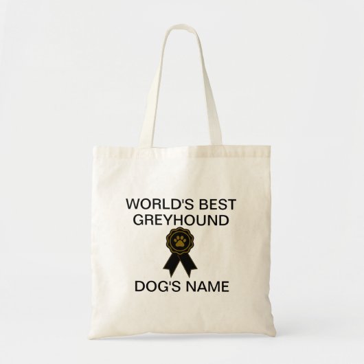 Tote Bag Meilleure conception Greyhound sur mesure (Devant)