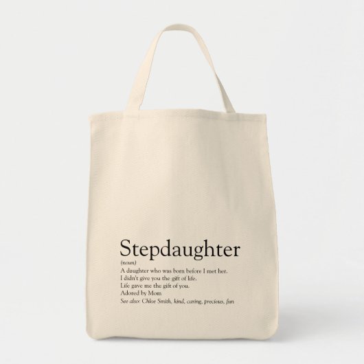 Tote Bag Meilleure définition de Stepgirl jamais connue au  (Devant)
