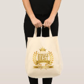 Tote Bag Meilleure grand-mère du monde, Grand-mère Gold (Devant (produit))