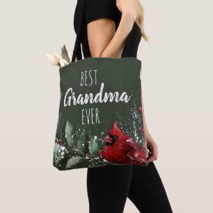 Tote Bag Meilleure grand-mère jamais joli Cardinal Rouge Ph