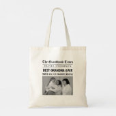 Tote Bag Meilleure grand-mère jamais personnalisé photo tit (Dos)