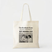 Tote Bag Meilleure grand-mère jamais personnalisé photo tit (Devant)
