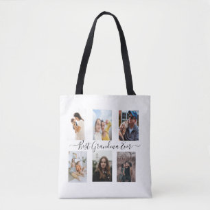 Tote Bag Meilleure grand-mère jamais photo personnalisée