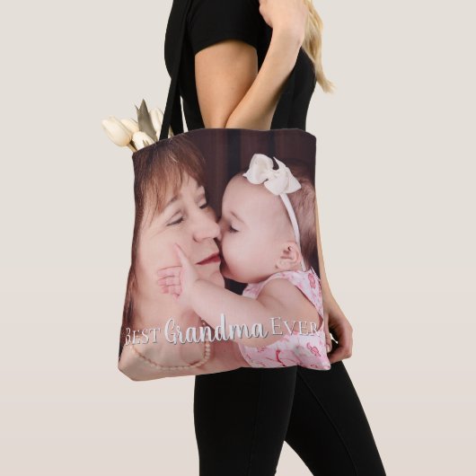 Tote Bag Meilleure grand-mère Mamaw Nana Jamais Photo (De près)
