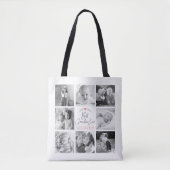 Tote Bag Meilleure Grand-mère Moderne Écriture 8 Collage Ph (Devant)