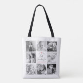 Tote Bag Meilleure Grand-mère Moderne Écriture 8 Collage Ph (Dos)