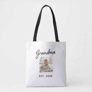 Tote Bag Meilleure Grand-mère Photo Année de création