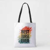 TOTE BAG MEILLEURE INFIRMIÈRE JAMAIS (Devant)