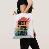 TOTE BAG MEILLEURE INFIRMIÈRE JAMAIS (De près)