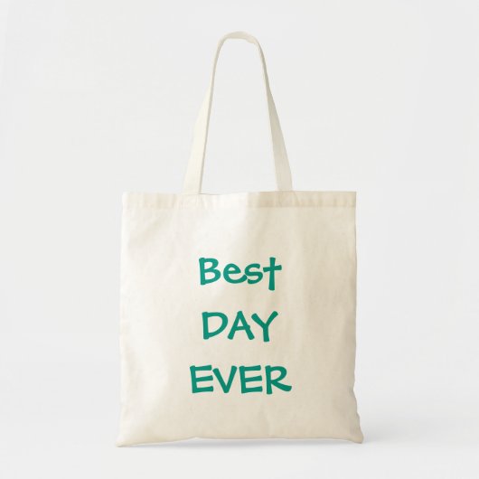Tote Bag Meilleure journée personnalisée (Devant)