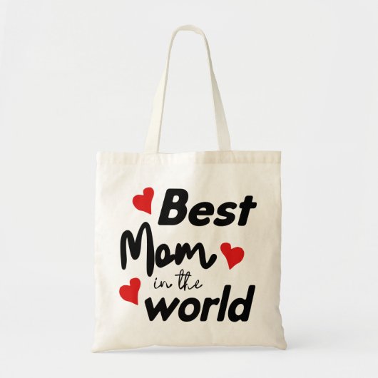 Tote Bag Meilleure maman au monde Fête des mères (Devant)