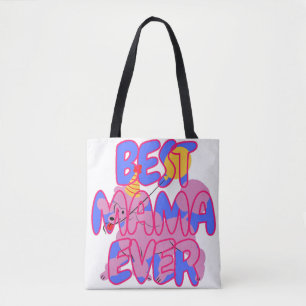 Tote Bag Meilleure maman caniche de tous les temps