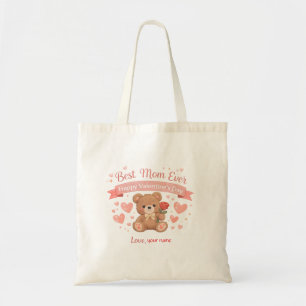 Tote Bag Meilleure Maman Carte de la Saint-Valentin en form