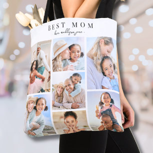 Tote Bag Meilleure Maman Collage de Photos