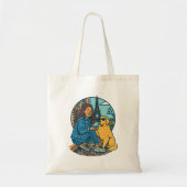 Tote Bag Meilleure maman de chien à Paris (Devant)