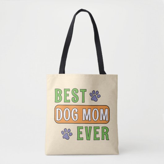 Tote Bag Meilleure maman de chien ever (Devant)
