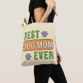 Tote Bag Meilleure maman de chien ever (De près)