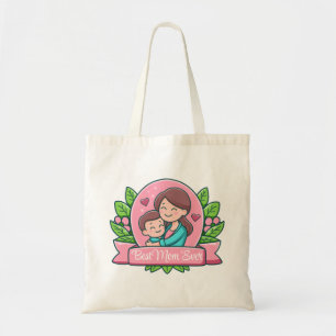 Tote Bag Meilleure Maman du Monde, Maman et Enfant, Personn