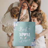 Tote Bag 'Meilleure maman Ever' élégant cadeau floral