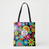 Tote Bag Meilleure maman Floral (Devant)