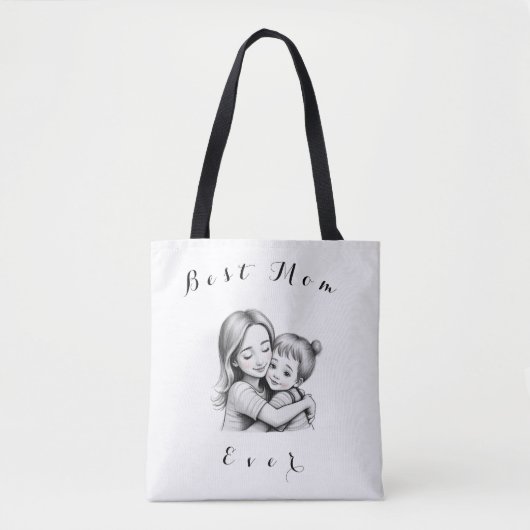 Tote Bag Meilleure maman jamais (Devant)