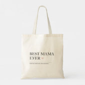 Tote Bag Meilleure maman jamais | Joyeuse Fête des mères (Dos)