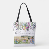 Tote Bag Meilleure maman jamais photo moderne (Dos)