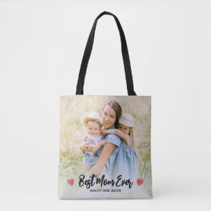 Tote Bag Meilleure maman jamais photo moderne