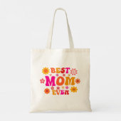 Tote Bag Meilleure maman jamais rétro Fête Super des mères (Dos)