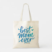 Tote Bag Meilleure Maman Jamais Typographie Écrite Élégante (Dos)