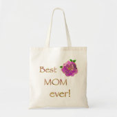 Tote Bag Meilleure Maman Jour Rose Rose Fête des Mères (Devant)