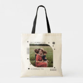 Tote Bag Meilleure maman Nom Jamais Photo Tendance Simple M (Dos)