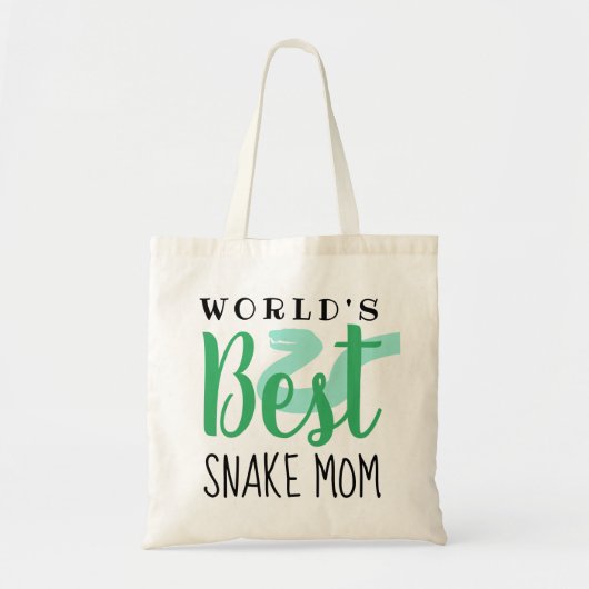 Tote Bag Meilleure maman serpent du monde - Personnalisable (Devant)
